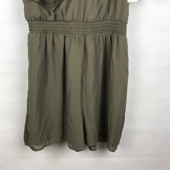 NWT Macy's asymmetric khaki Jumpsuit Romper - Picture 5 of 8